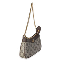 Gucci Beige GG Supreme Canvas Textured Dollar Calfskin Mini Ophidia Chain Bag Handbag 3