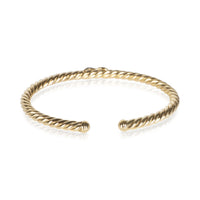 David Yurman Yellow Gold Diamond X Cablespira Bracelet 3