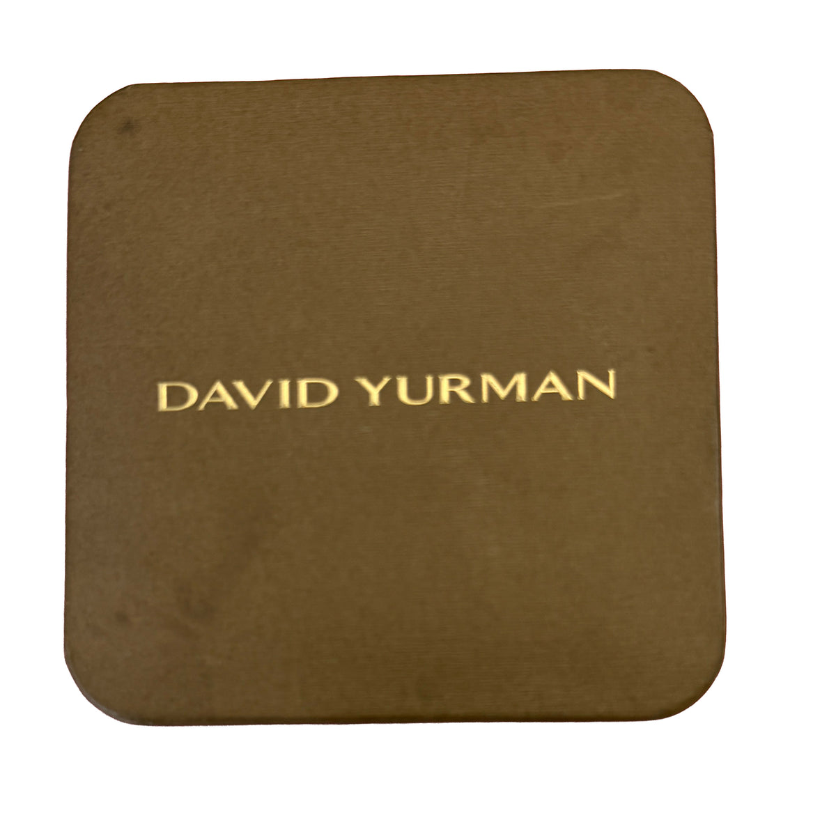 David Yurman Yellow Gold Diamond X Cablespira Bracelet box