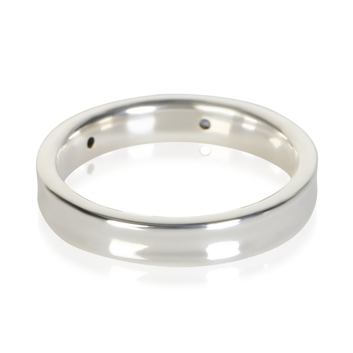 Tiffany & Co. Sterling Silver Sapphire 1837 Ring 3