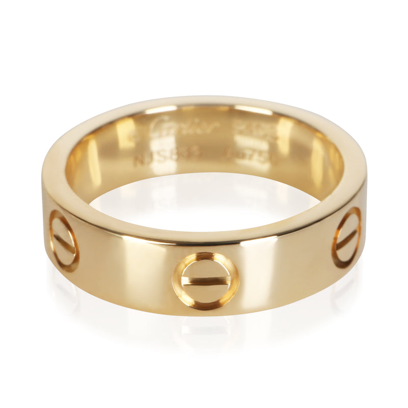 Cartier Yellow Gold Love Ring fv