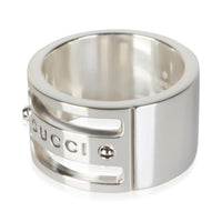 Gucci Sterling Silver Wide Ring 2