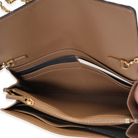 Fendi Brown FF Jacquard Canvas Baguette Wallet On Chain Handbag 8