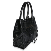 Balenciaga Black Arena Lambskin Mini Le City Tote Bag Handbag 3