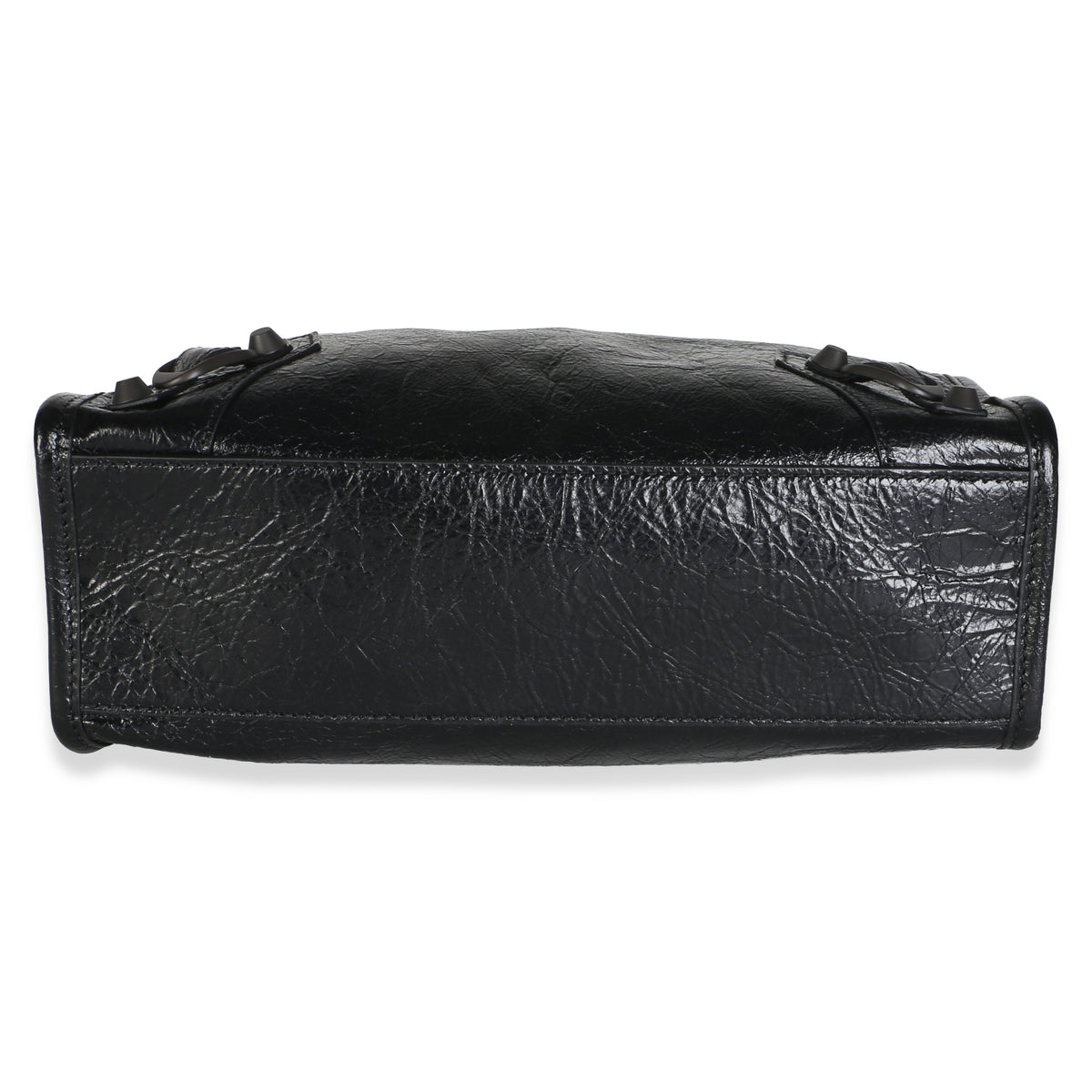 Balenciaga Black Arena Lambskin Mini Le City Tote Bag Handbag 5