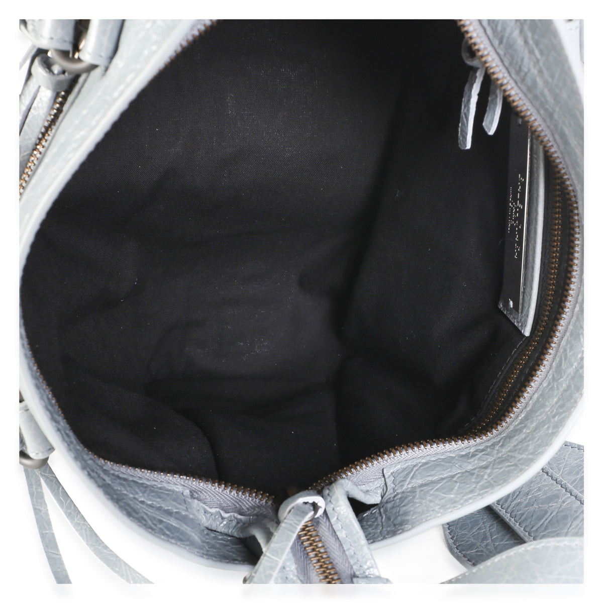 Balenciaga Grey Agneau Arena Silver Hardware Small Le City Bag Handbag 8