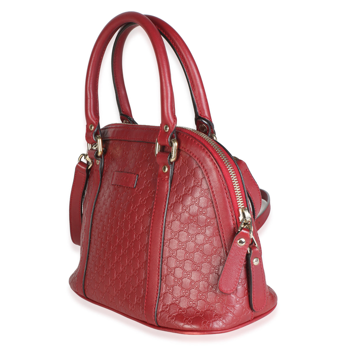 Gucci Red Microguccissima Leather Mini Dome Crossbody Bag Handbag 2