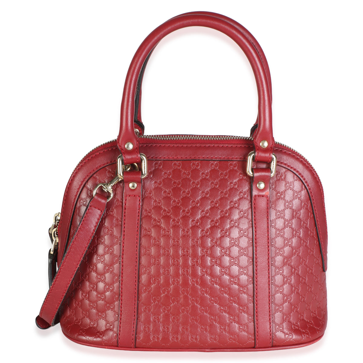 Gucci Red Microguccissima Leather Mini Dome Crossbody Bag Handbag 4