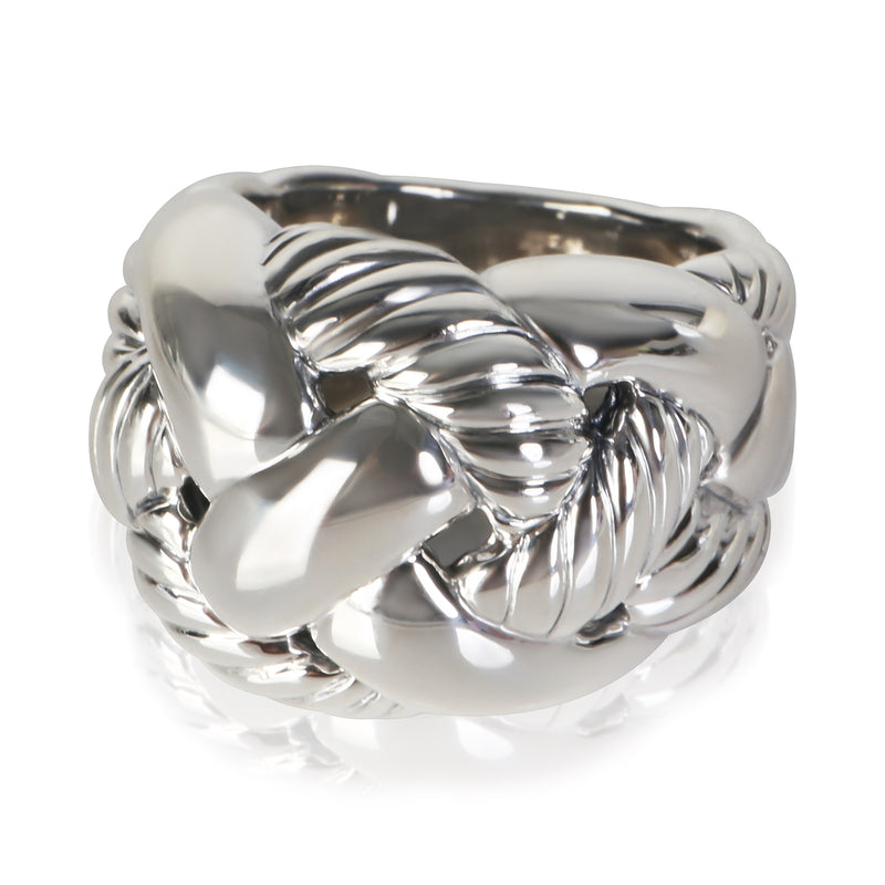 David Yurman Sterling Silver Braided Ring fv