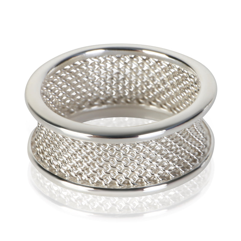 Tiffany & Co. Sterling Silver Mesh Ring fv