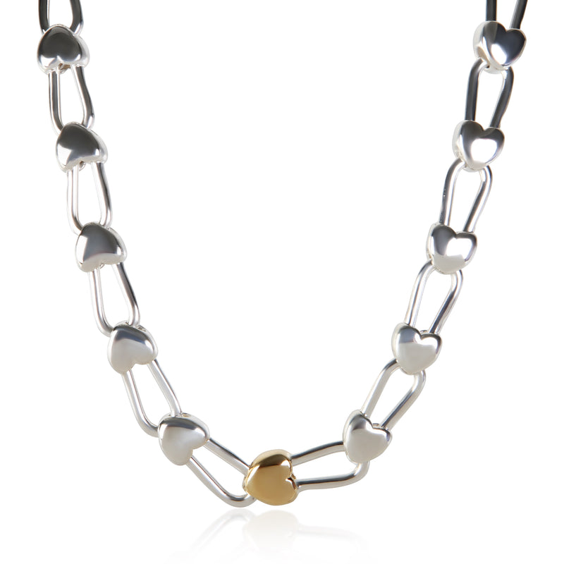 Tiffany & Co. Yellow Gold & Sterling Silver Necklace fv