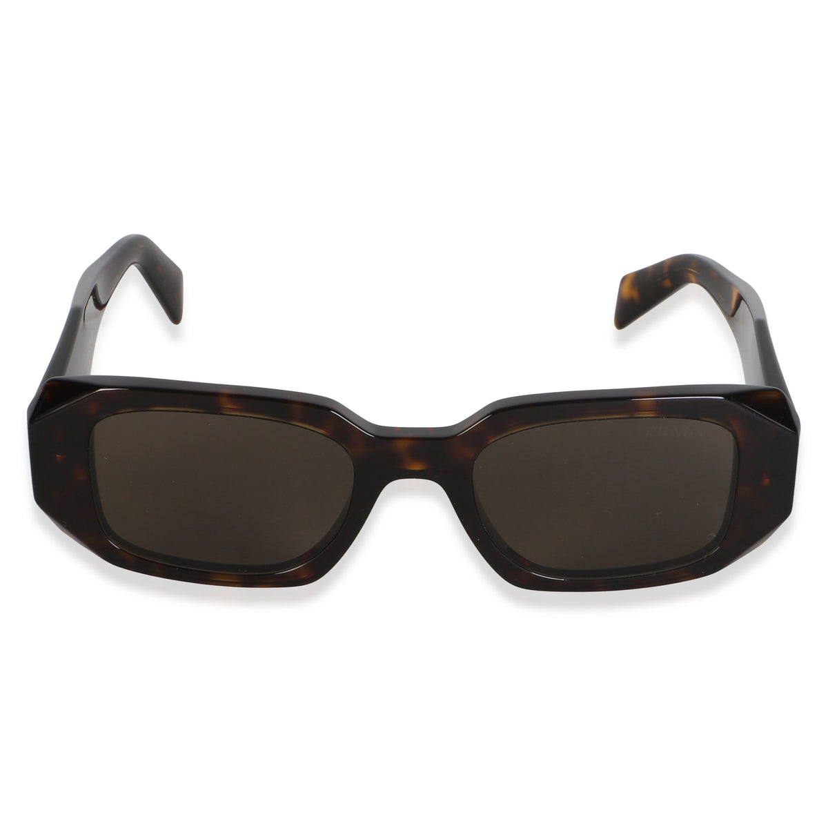 Prada Brown Tortoise Acetate Symbole Sunglasses SPR 17W 2