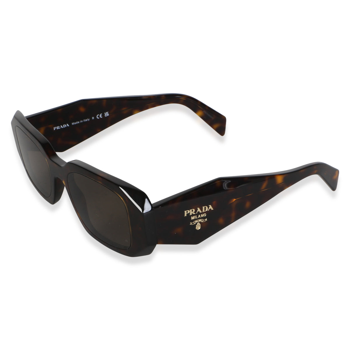 Prada Brown Tortoise Acetate Symbole Sunglasses SPR 17W 3