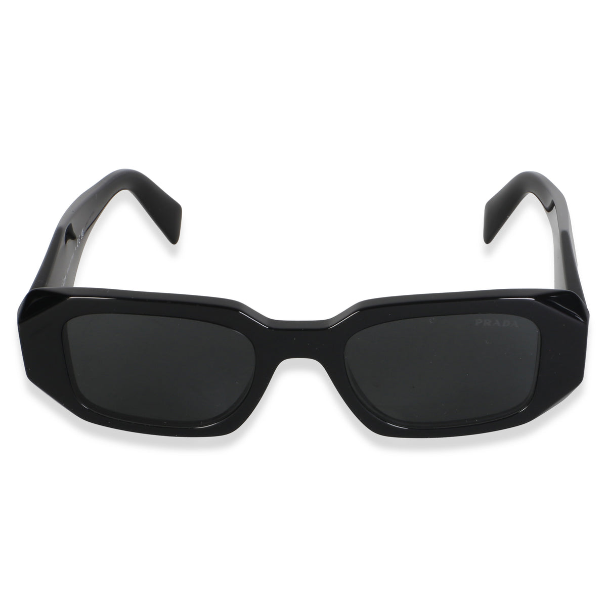 Prada Black Acetate Symbole Sunglasses SPR 17W 2