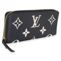 Louis Vuitton Black Beige Giant Monogram Empreinte Zippy Wallet Wallet 4