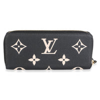 Louis Vuitton Black Beige Giant Monogram Empreinte Zippy Wallet Wallet 5