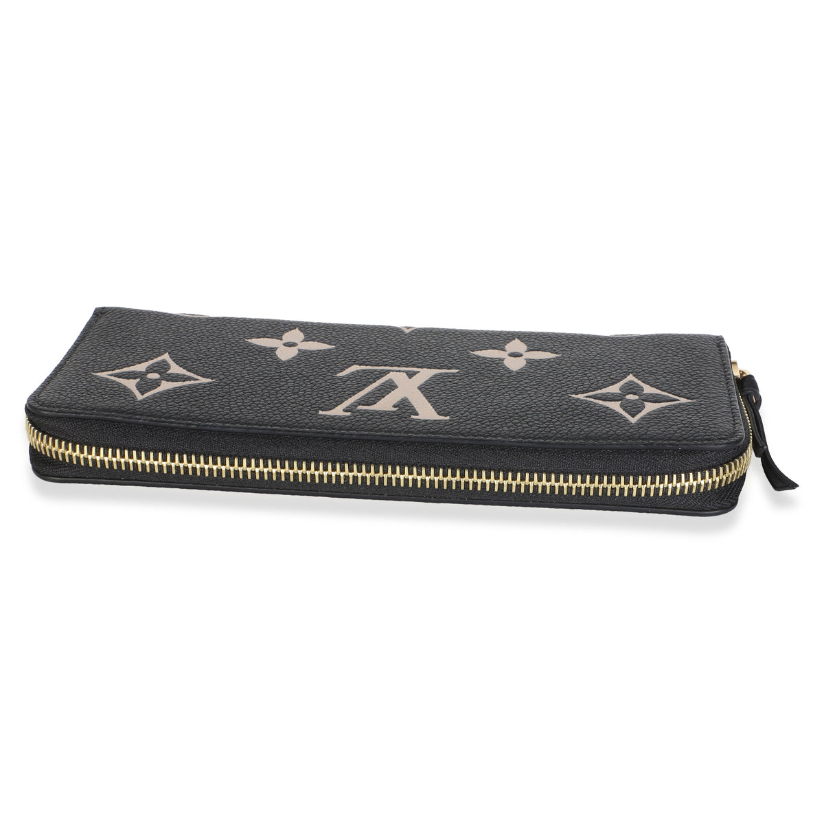 Louis Vuitton Black Beige Giant Monogram Empreinte Zippy Wallet Wallet 6