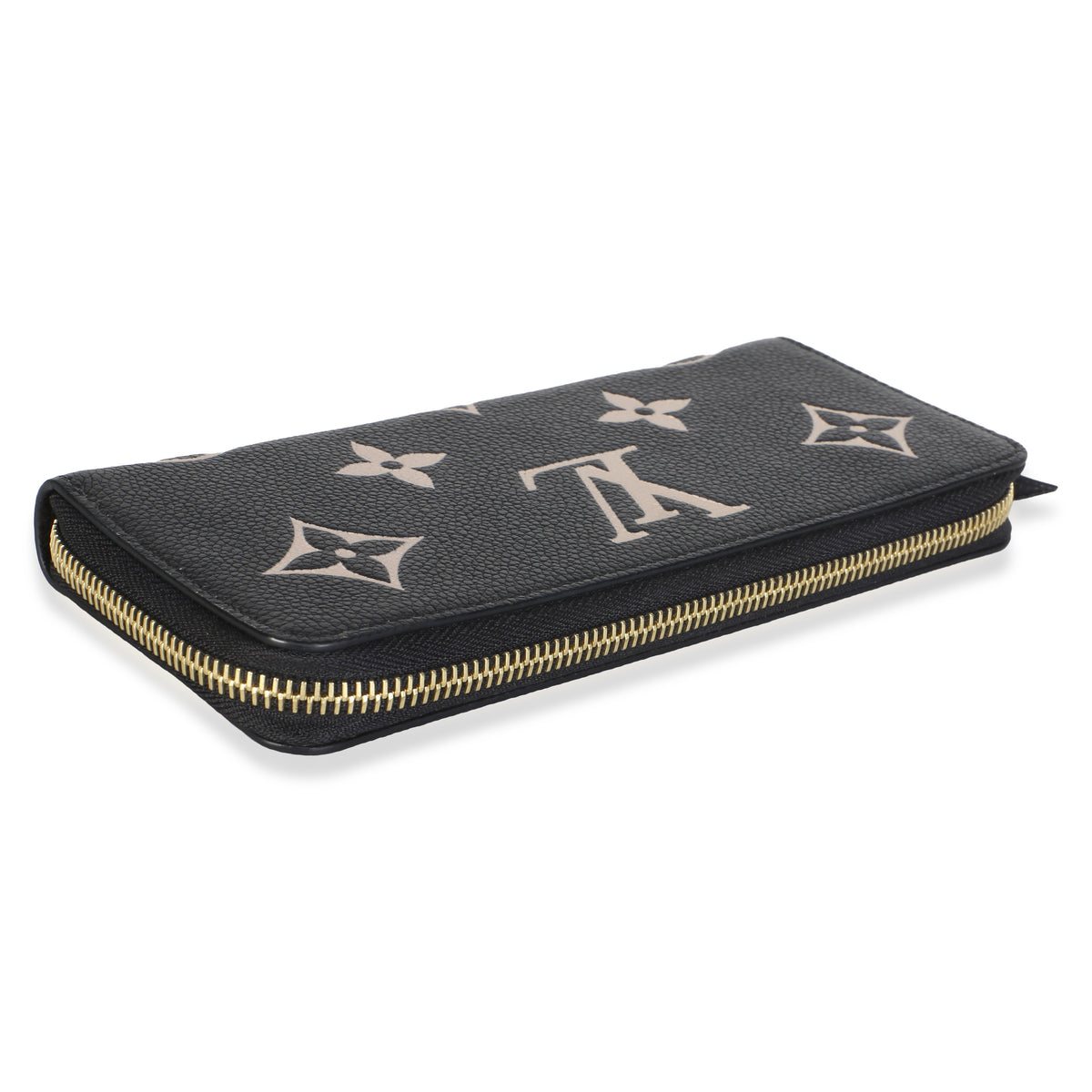 Louis Vuitton Black Beige Giant Monogram Empreinte Zippy Wallet Wallet 8