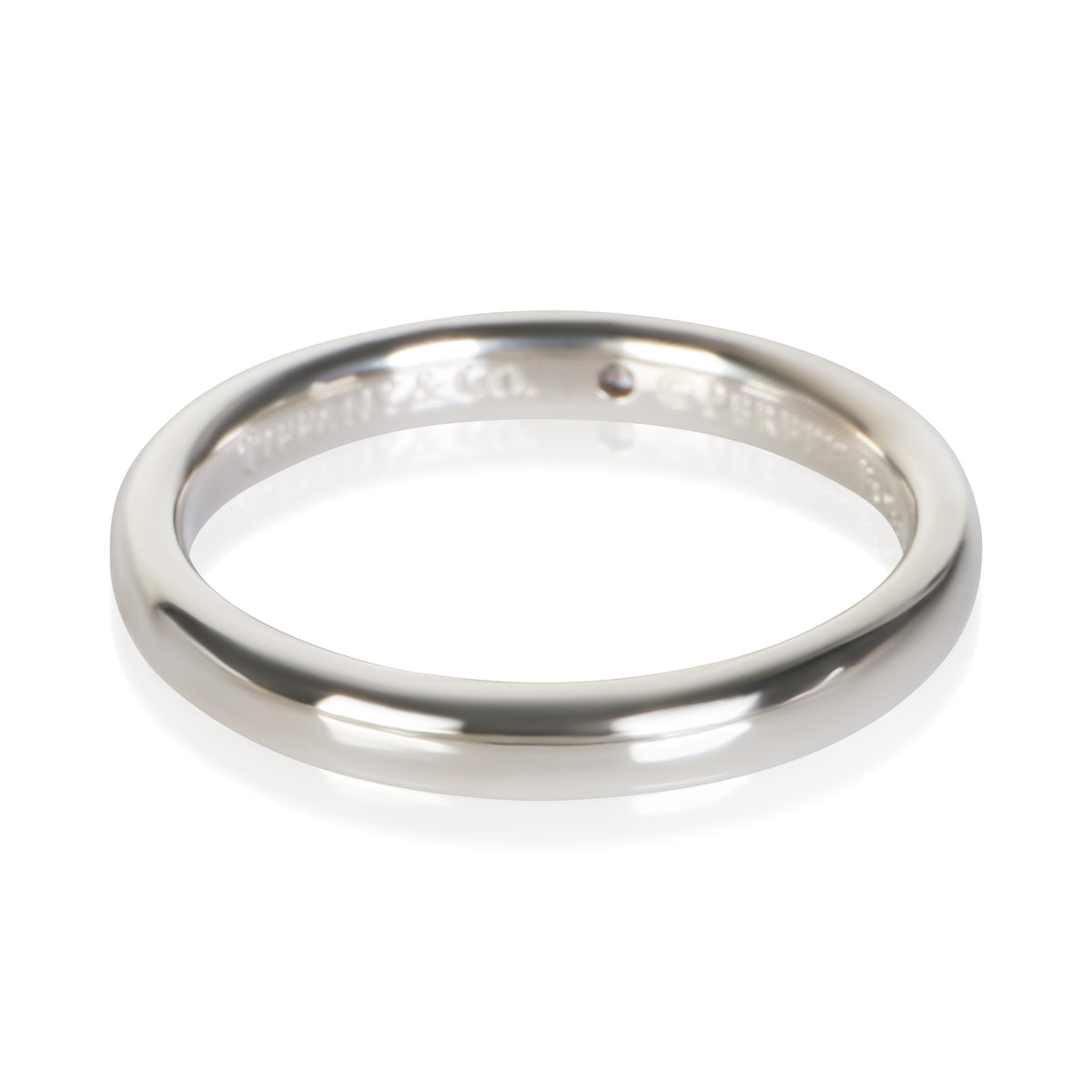 Tiffany & Co. Platinum Diamond Elsa Peretti Stacking Band 3
