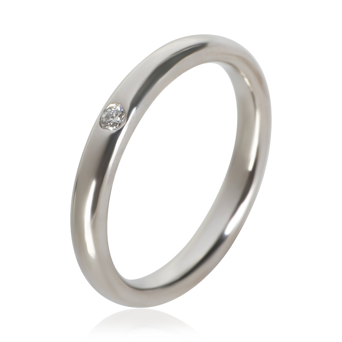 Tiffany & Co. Platinum Diamond Elsa Peretti Stacking Band 4