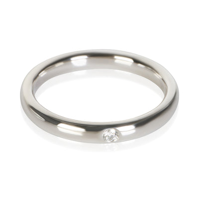 Tiffany & Co. Platinum Diamond Elsa Peretti Stacking Band fv