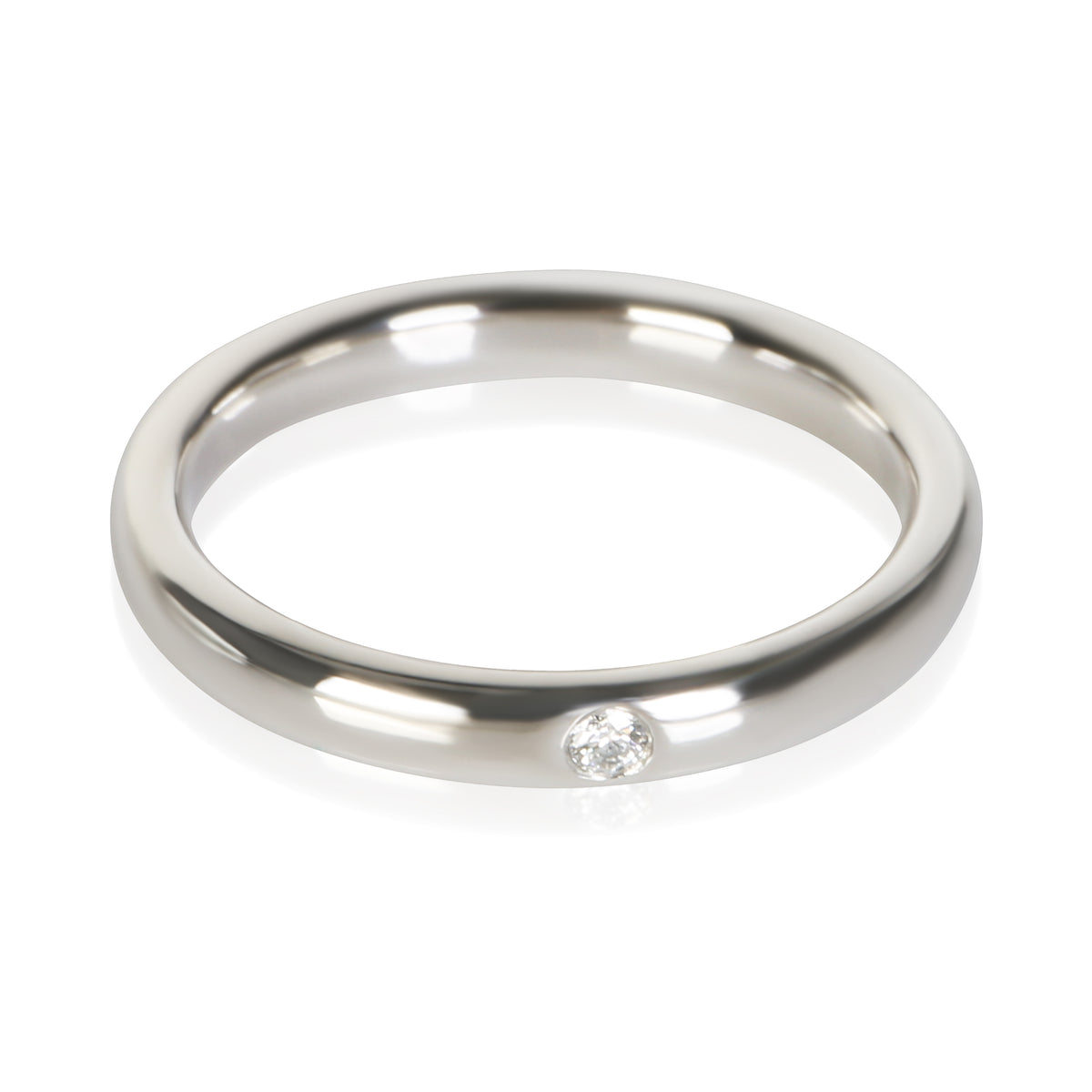 Tiffany & Co. Platinum Diamond Elsa Peretti Stacking Band fv