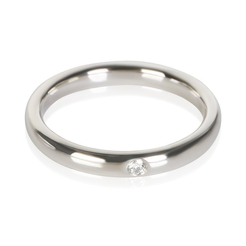 Tiffany & Co. Platinum Diamond Elsa Peretti Stacking Band fv
