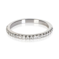 Tiffany & Co. Platinum Diamond Soleste Half Eternity Band fv