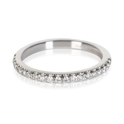 Tiffany & Co. Platinum Diamond Soleste Half Eternity Band fv