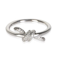 Tiffany & Co. White Gold Diamond Knot Ring fv