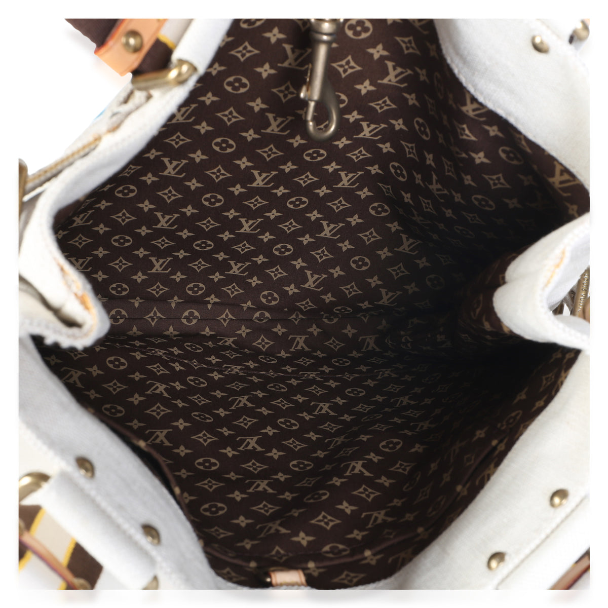Louis Vuitton Blue Toile Canvas Globe Shopper Cabas MM Handbag 8