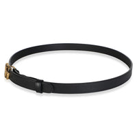 Gucci Black Calfskin Interlocking GG Marmont Thin Belt 90/36 2