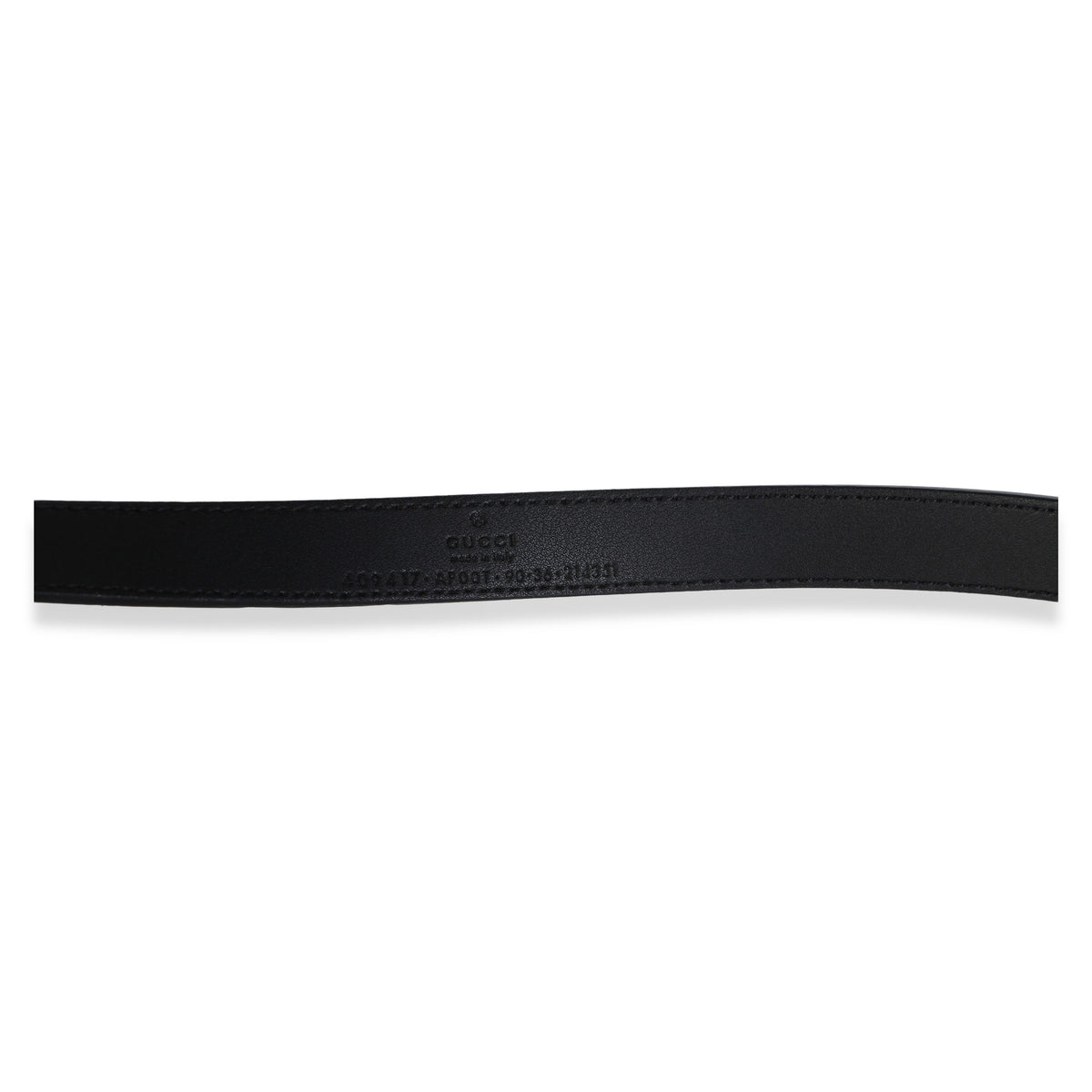 Gucci Black Calfskin Interlocking GG Marmont Thin Belt 90/36 4