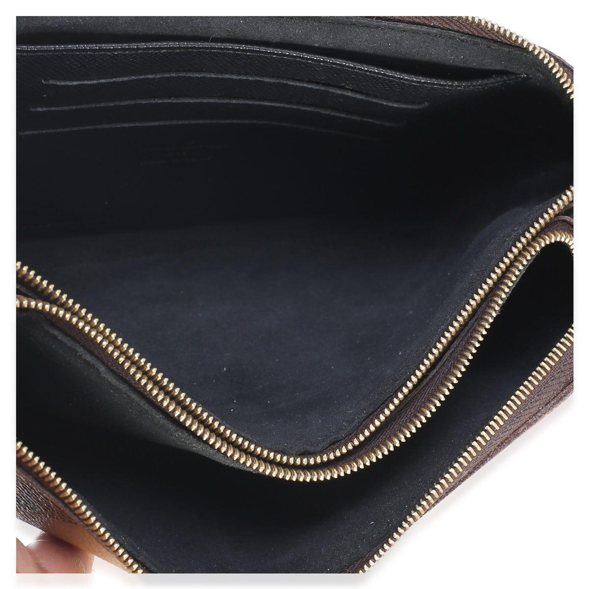Louis Vuitton Giant Monogram Reverse Canvas Double Zip Pochette Handbag 8
