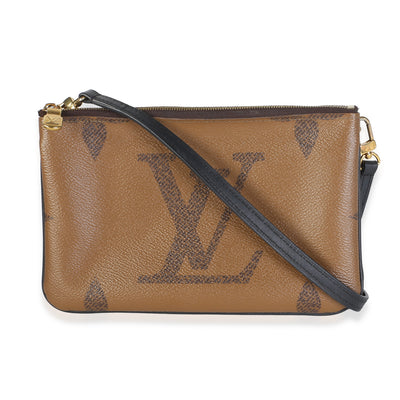 Louis Vuitton Giant Monogram Reverse Canvas Double Zip Pochette Handbag id