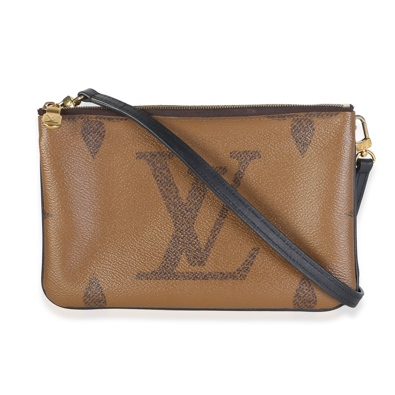 Louis Vuitton Giant Monogram Reverse Canvas Double Zip Pochette Handbag id