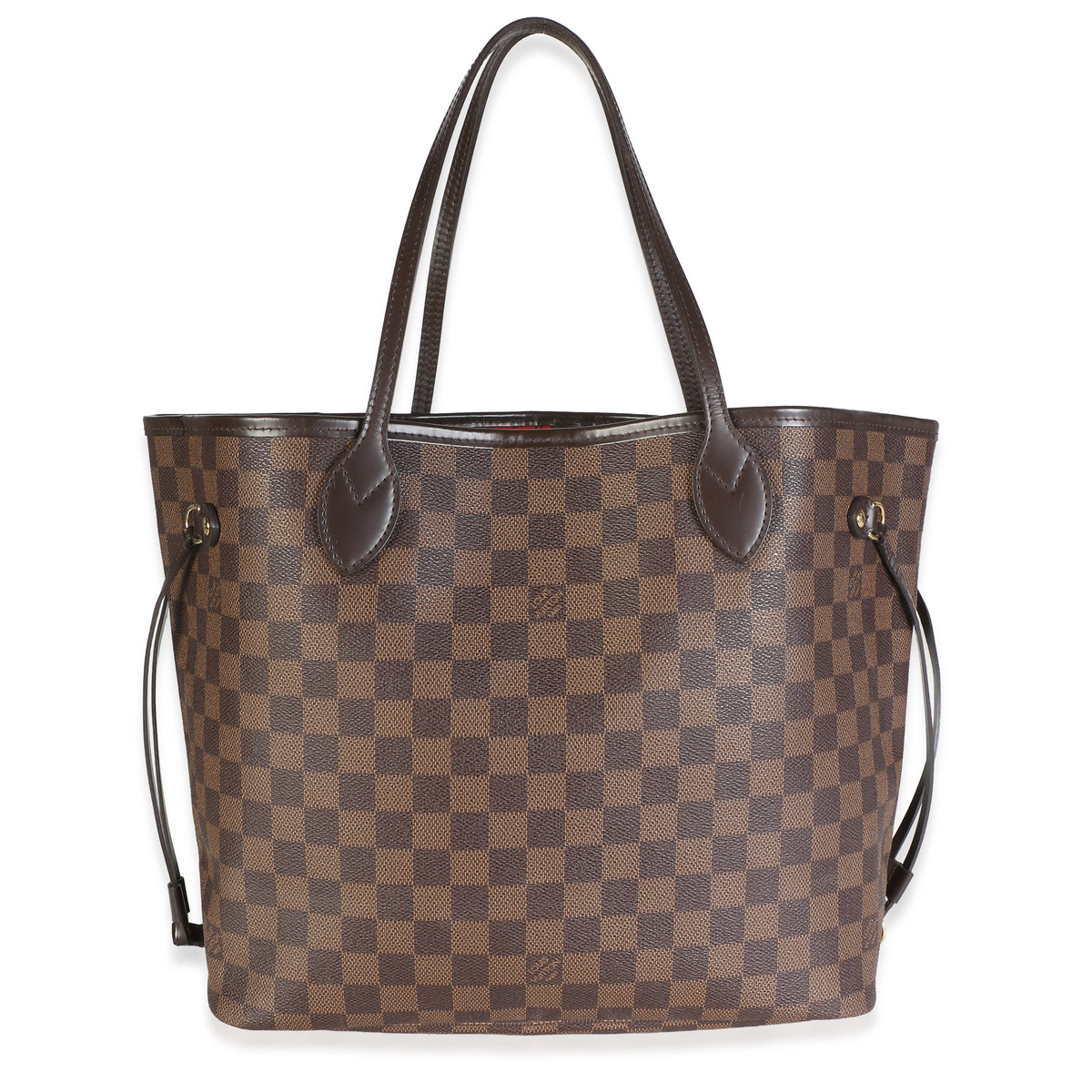 Louis Vuitton Damier Ebene Canvas Neverfull MM Handbag fv