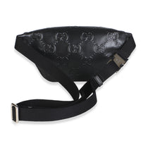 Gucci Black GG Tennis Embossed Calfskin Belt Bag Handbag 4