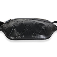 Gucci Black GG Tennis Embossed Calfskin Belt Bag Handbag 5
