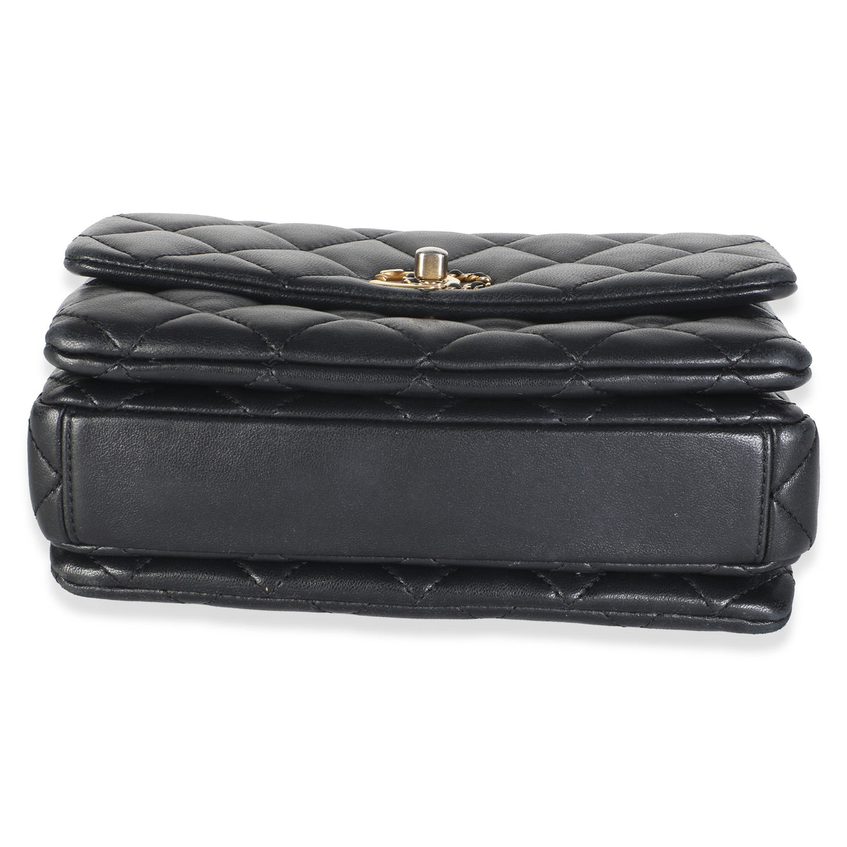 Chanel Black Quilted Lambskin Mini Medallion Multi Chain Flap Bag Handbag 5