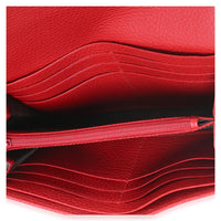 Gucci Red Dollar Calfskin GG Marmont Continental Wallet Wallet 8