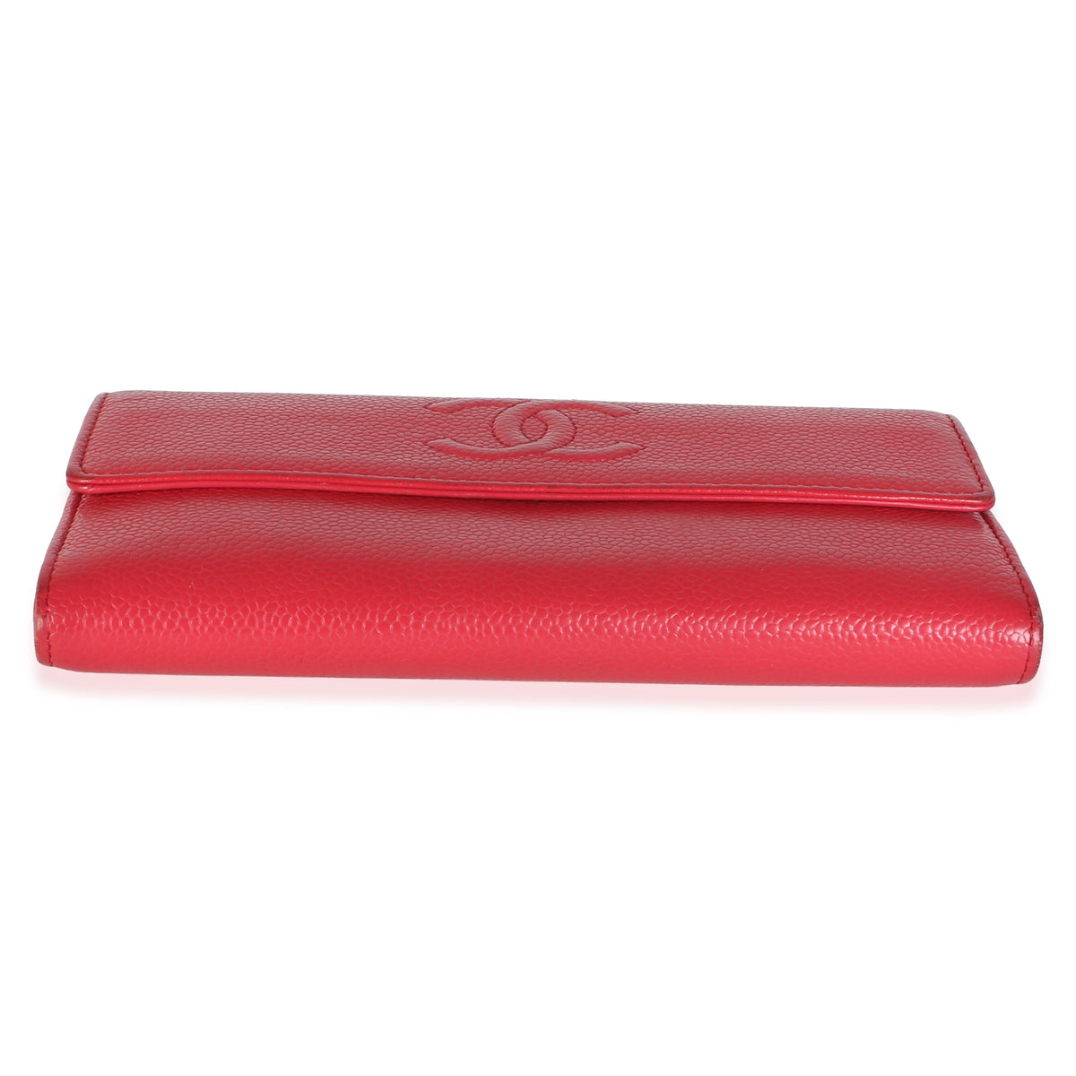 Chanel Vintage Dark Pink Caviar Timeless CC Flap Wallet Wallet 5