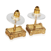 Louis Vuitton Gold Plated Petite Malle Earrings 3