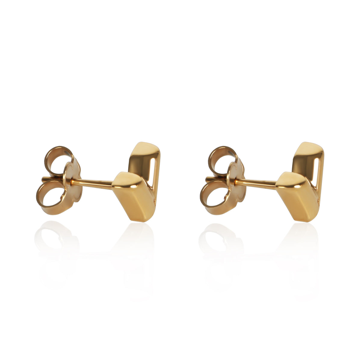 Louis Vuitton Gold Plated Essential V Earrings 2