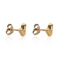 Louis Vuitton Gold Plated Essential V Earrings 2