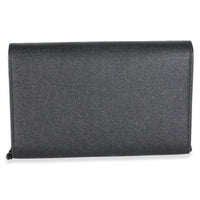 Saint Laurent Black Grain de Poudre Uptown Chain Wallet Handbag 5