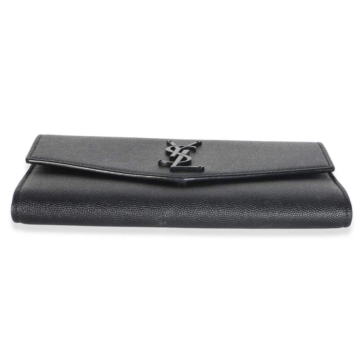 Saint Laurent Black Grain de Poudre Uptown Chain Wallet Handbag 6