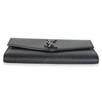 Saint Laurent Black Grain de Poudre Uptown Chain Wallet Handbag 6