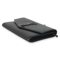 Saint Laurent Black Grain de Poudre Uptown Chain Wallet Handbag 7