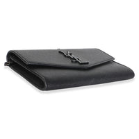 Saint Laurent Black Grain de Poudre Uptown Chain Wallet Handbag 8